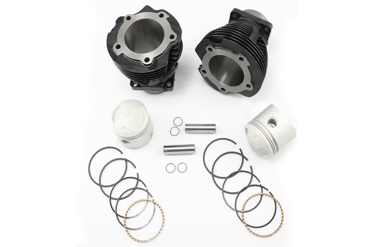 Replica 74 Knucklehead Cylinder Set Black(KIT)