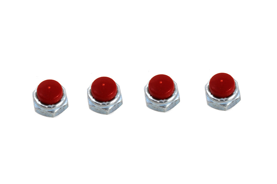 Replica Red Rocker Arm Nut Set Zinc Plated(PK)