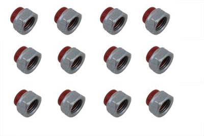 Replica Red Rocker Arm Nut Set Zinc Plated(PK)
