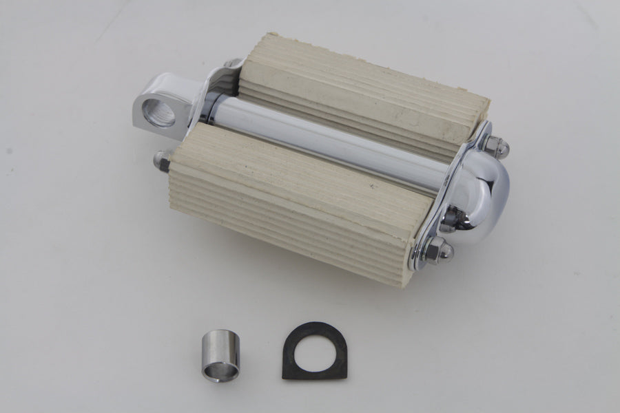 Bicycle Kick Starter Pedal and Axle Assembly White(EA)