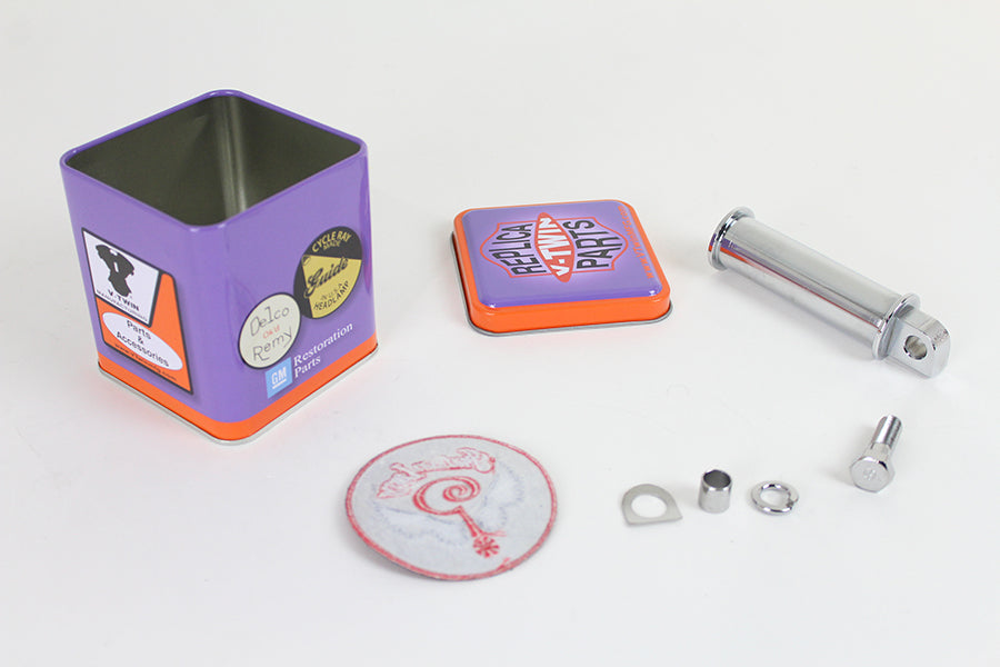 Indian Larry Style Spool Kick Pedal Chrome(KIT)