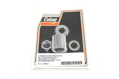 Front Axle Spacer Kit Smooth Style Chrome(KIT)