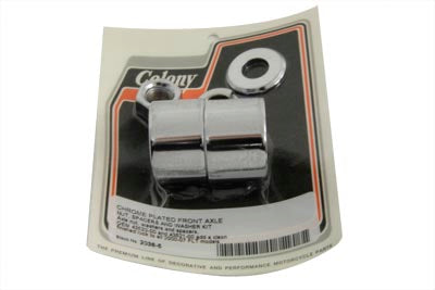 Front Axle Spacer Kit Smooth Style Chrome(KIT)