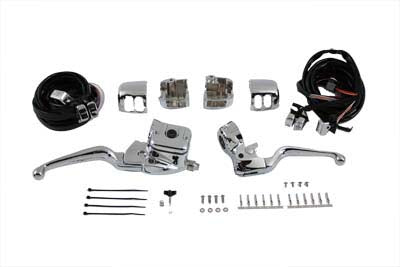 Smooth Contour Handlebar Control Kit Chrome(KIT)