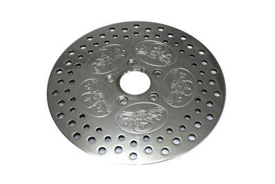 11-1/2 Front Brake Disc Skull Design Polished(EA)