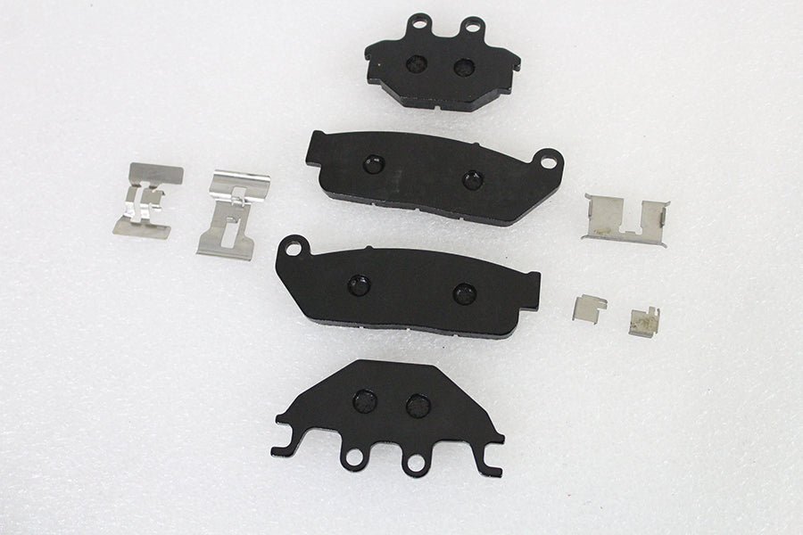 Semi-Metallic Front and Rear Brake Pad Set(SET)