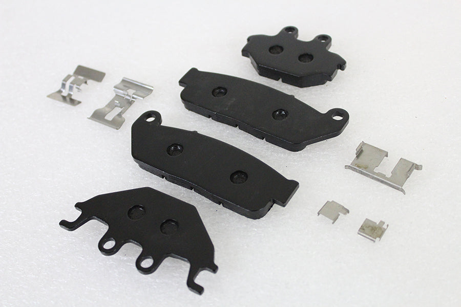 Semi-Metallic Front and Rear Brake Pad Set(SET)