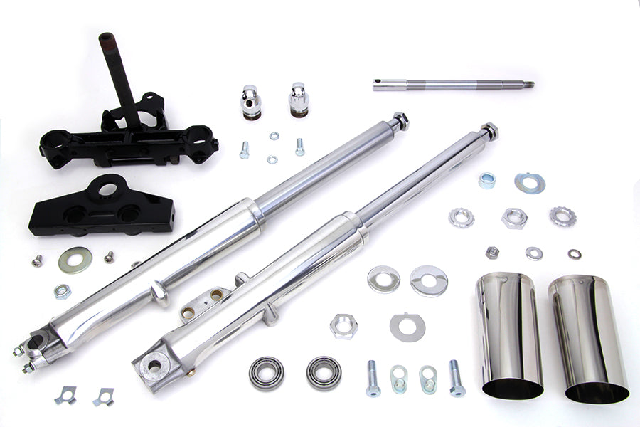 41mm Adjustable Fork Tube Assembly with Polished Sliders(EA)