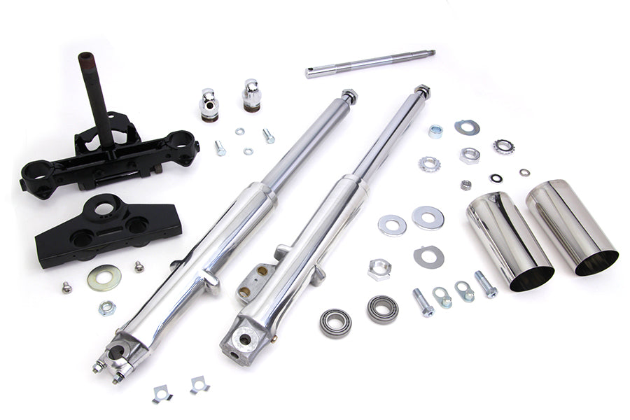 41mm Adjustable Fork Tube Assembly with Polished Sliders(EA)