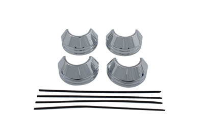 41mm Chrome Fork Boot Cover Set(PK)