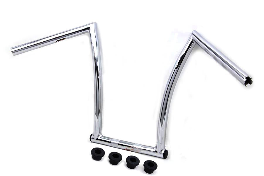 15 Chrome ChiZeled Z-Bar Handlebar with Indents(EA)