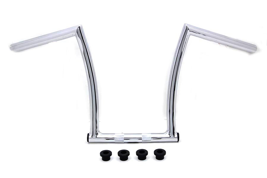 17 Chrome ChiZeled Z-Bar Handlebar with Indents(EA)