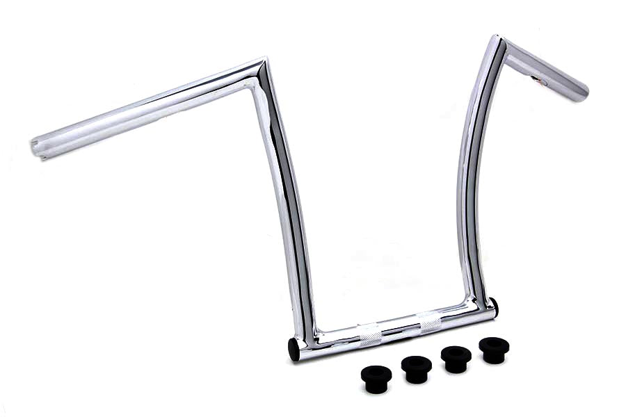 17 Chrome ChiZeled Z-Bar Handlebar with Indents(EA)