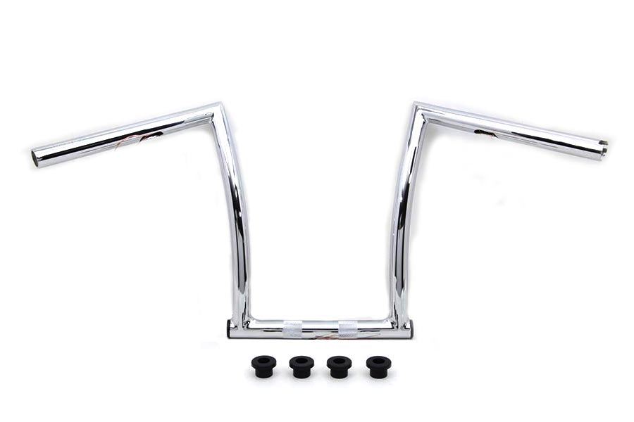 17 Chrome ChiZeled Z-Bar Handlebar with Indents(EA)