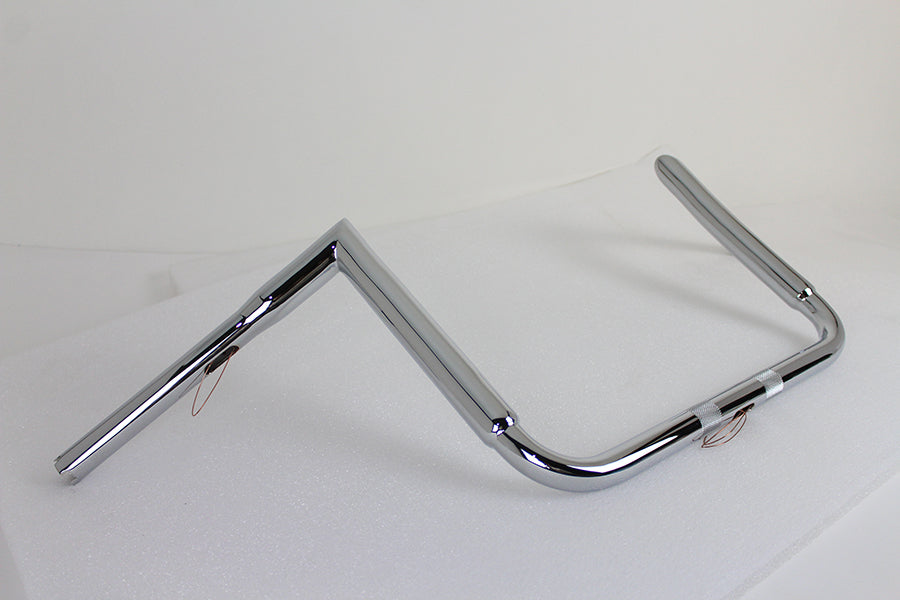 12 Chrome ChiZeled Z-Bar Handlebar without Indents(EA)