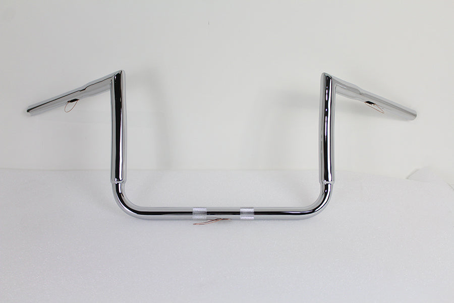 12 Chrome ChiZeled Z-Bar Handlebar without Indents(EA)