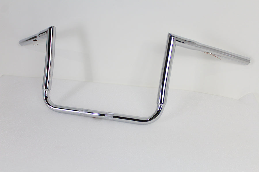 12 Chrome ChiZeled Z-Bar Handlebar without Indents(EA)