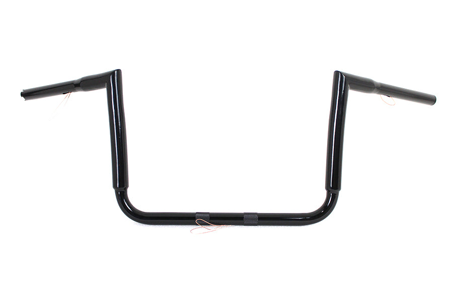 12 Black ChiZeled Z-Bar Handlebar without Indents(EA)