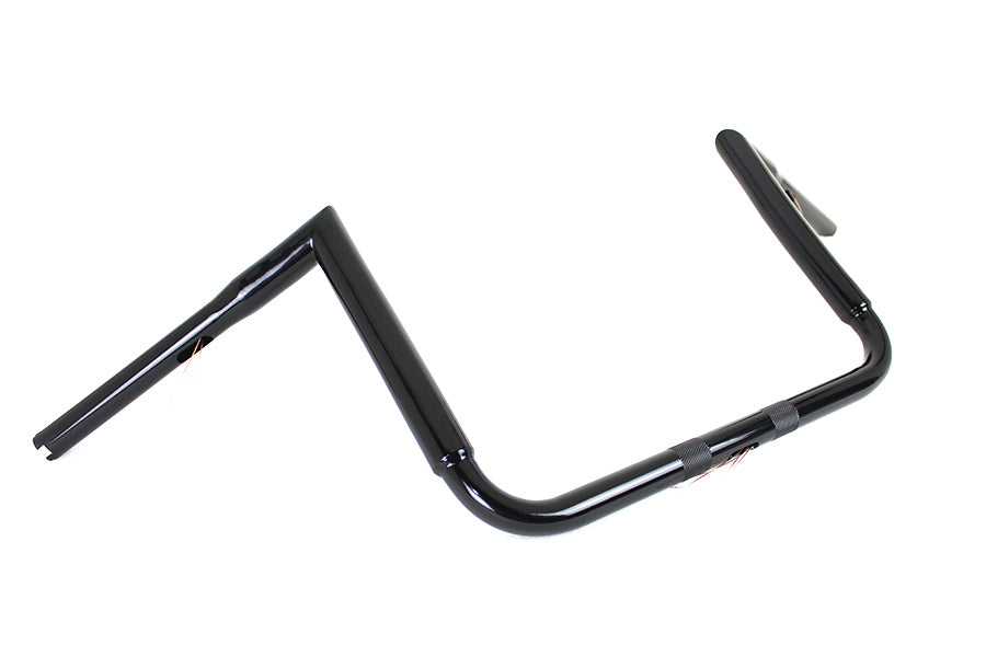 12 Black ChiZeled Z-Bar Handlebar without Indents(EA)