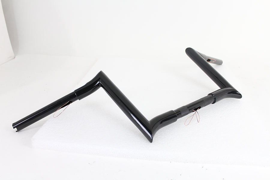 10 Black Z-Bar Handlebar with Indents(EA)
