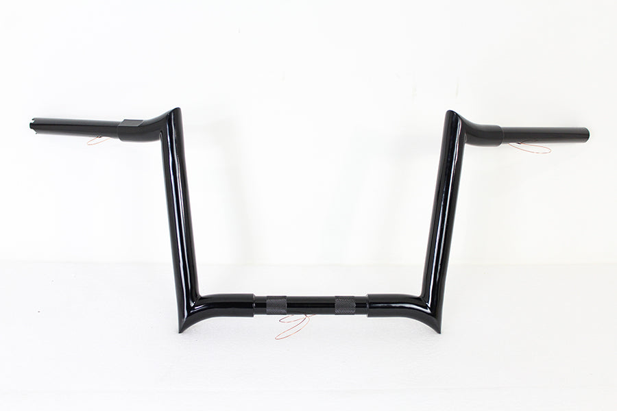 12 Black Z-Bar Handlebar with Indents(EA)