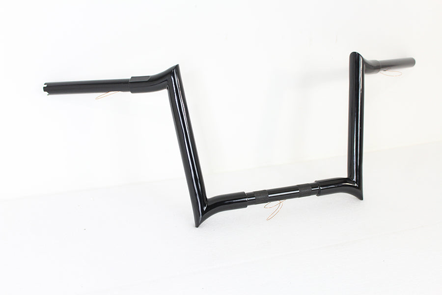 12 Black Z-Bar Handlebar with Indents(EA)