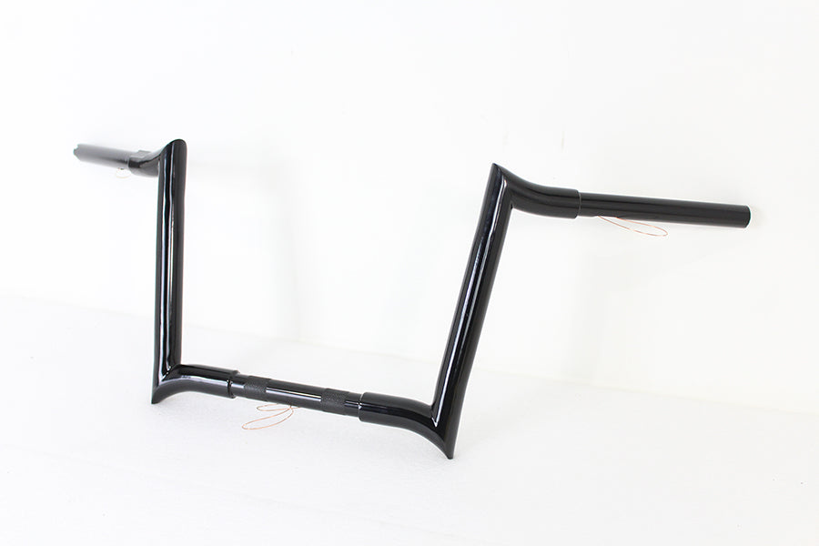 12 Black Z-Bar Handlebar with Indents(EA)