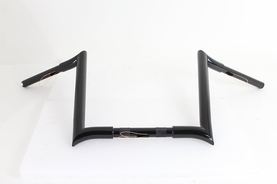 14 Black Z-Bar Handlebar with Indents(EA)