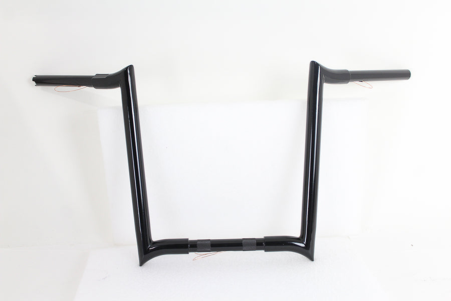16 Black Z-Bar Handlebar with Indents(EA)