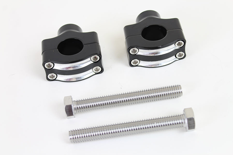 1 Handlebar Riser Set Black Set