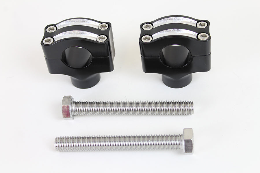 1 Handlebar Riser Set Black Set