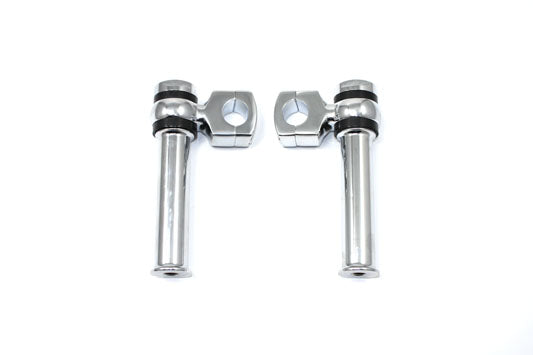 Chrome 5-1/4 Offset Dog Bone Riser Set(SET)