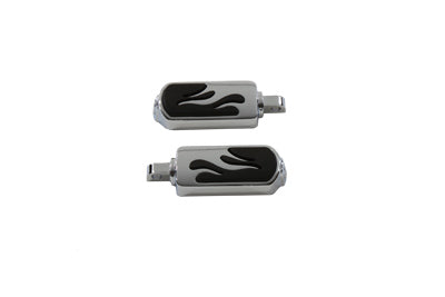 Chrome Flame Style Footpeg Set(SET)