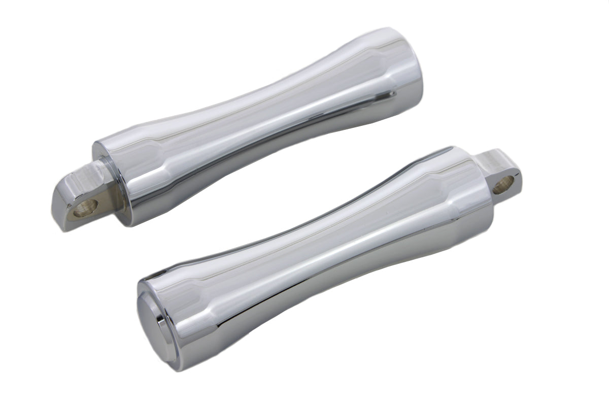 Chrome Contour End Footpeg Set(SET)