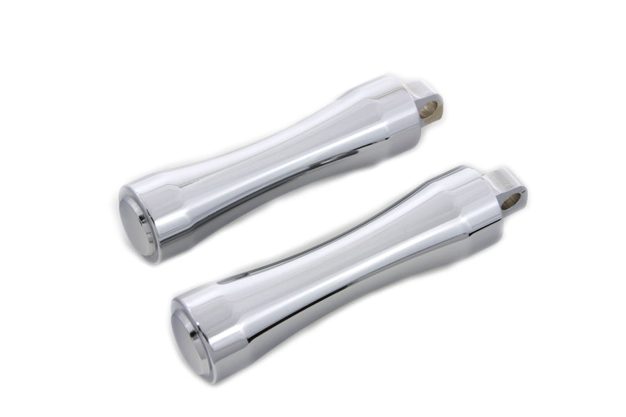 Chrome Contour End Footpeg Set(SET)