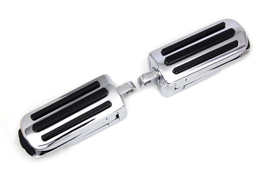 Chrome Footpeg Set with Heel Rest(SET)