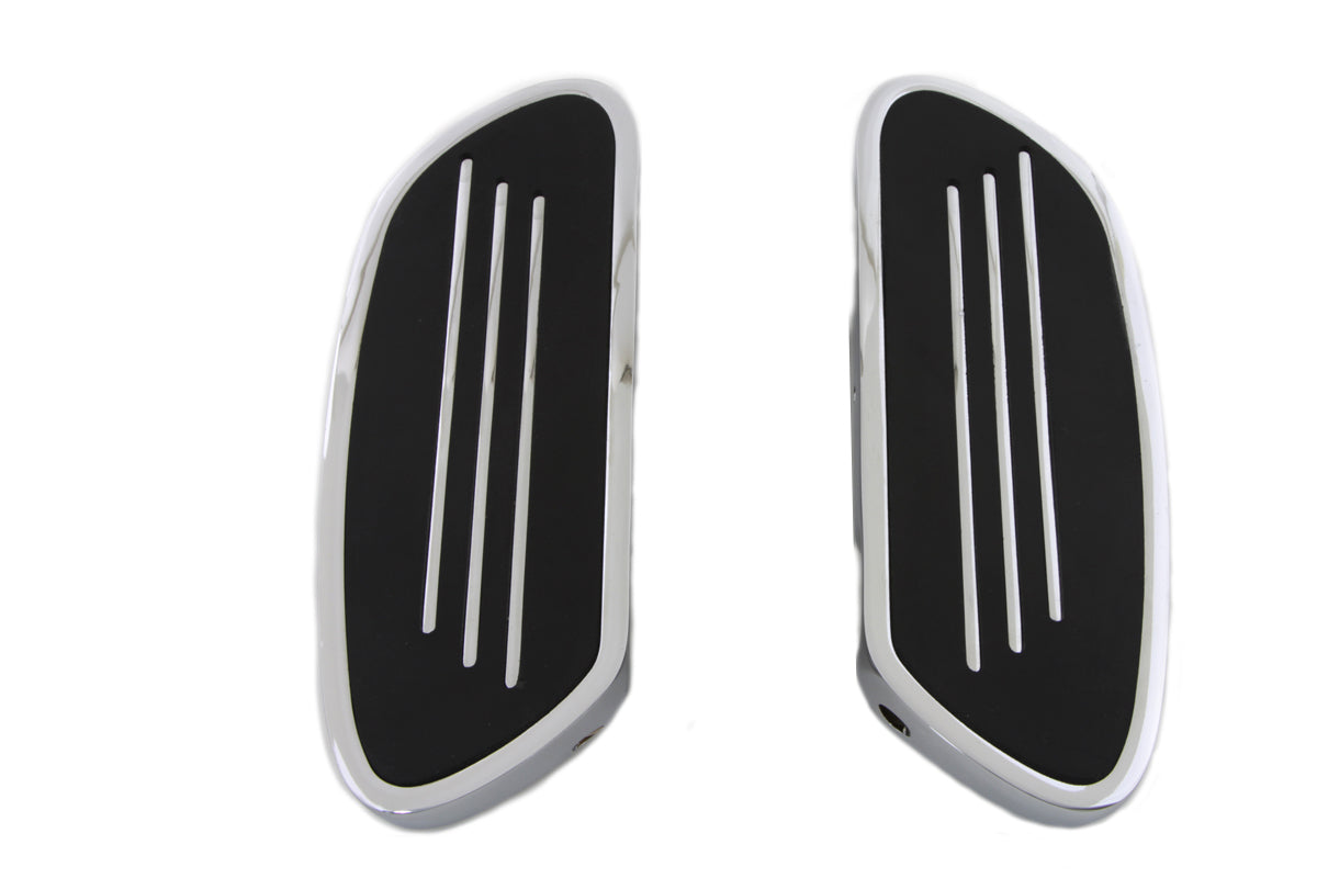 Driver Footboard Set Chrome Streamliner Style(SET)