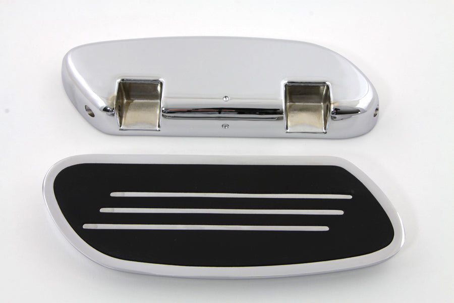 Driver Footboard Set Chrome Streamliner Style(SET)