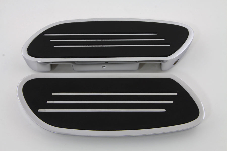 Driver Footboard Set Chrome Streamliner Style(SET)