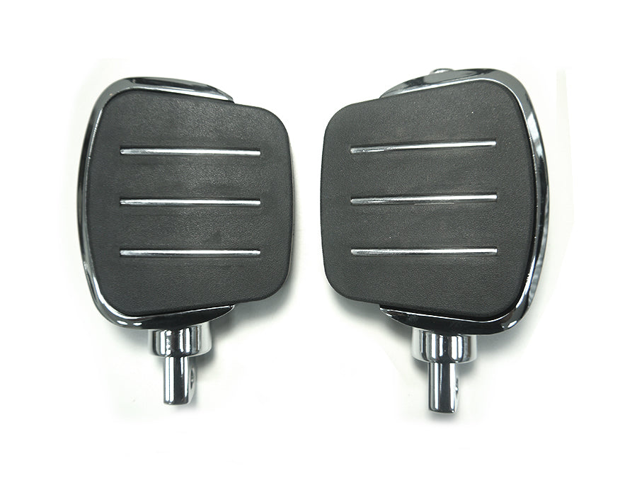 Chrome Large Streamliner Style Footpeg Set(SET)