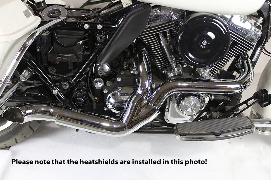 2 into 1 Exhaust Header Set Black(SET)