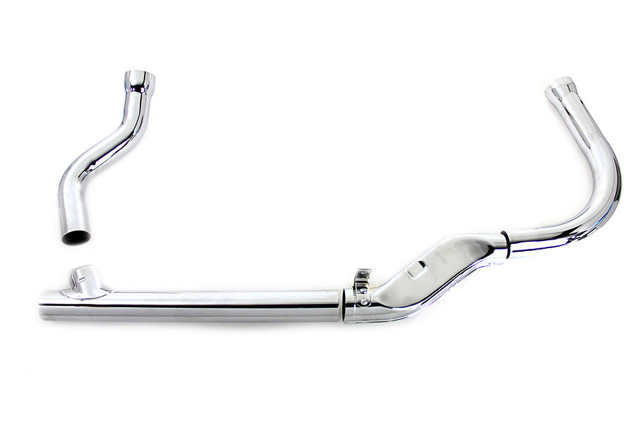 2 into 1 Exhaust Pipe Chrome Header Set(KIT)