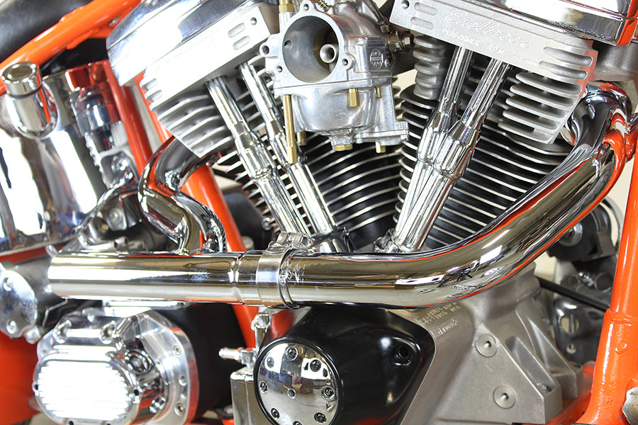2:1 Siamese Exhaust Header Set Chrome(SET)
