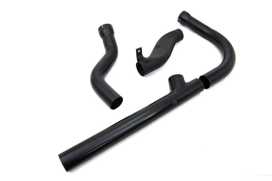 Panhead Exhaust Header Set Black(KIT)