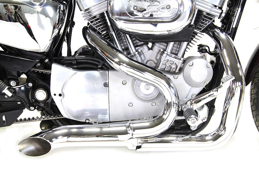 Wyatt Gatling 1-3/4 2 into 1 Exhaust Header Set Chrome(SET)