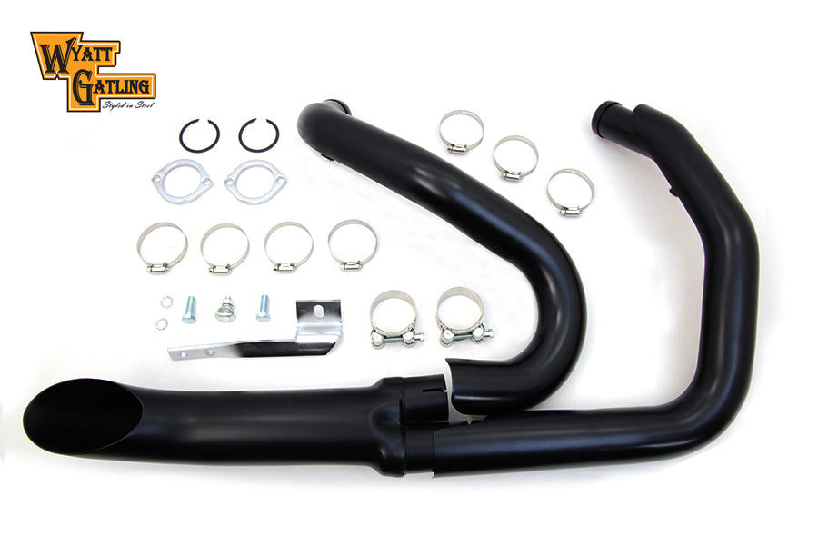 Wyatt Gatling 1-3/4 2 into 1 Exhaust Header Set Black(SET)