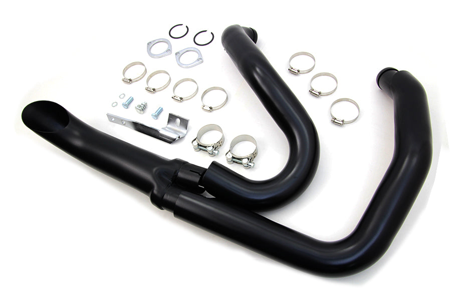 Wyatt Gatling 1-3/4 2 into 1 Exhaust Header Set Black(SET)