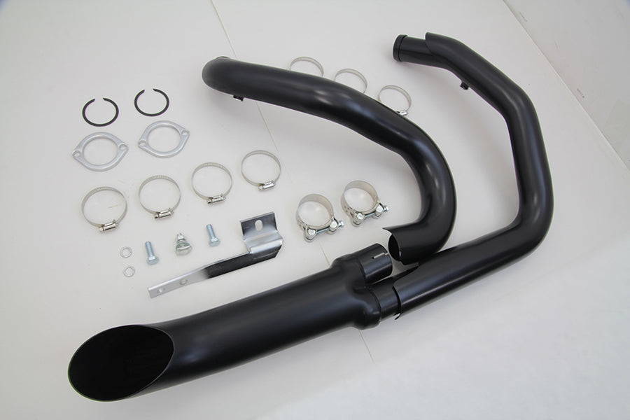 Wyatt Gatling 1-3/4 2 into 1 Exhaust Header Set Black(SET)