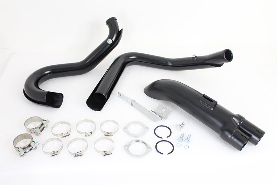 Wyatt Gatling 1-3/4 2 into 1 Exhaust Header Set Black(SET)