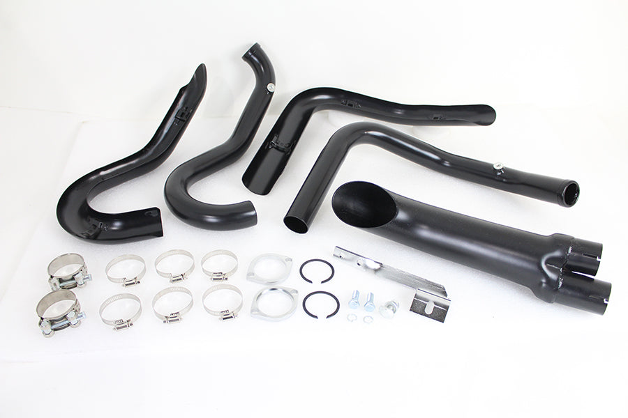 Wyatt Gatling 1-3/4 2 into 1 Exhaust Header Set Black(SET)